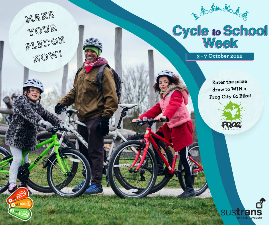 Cycle to School Week poster